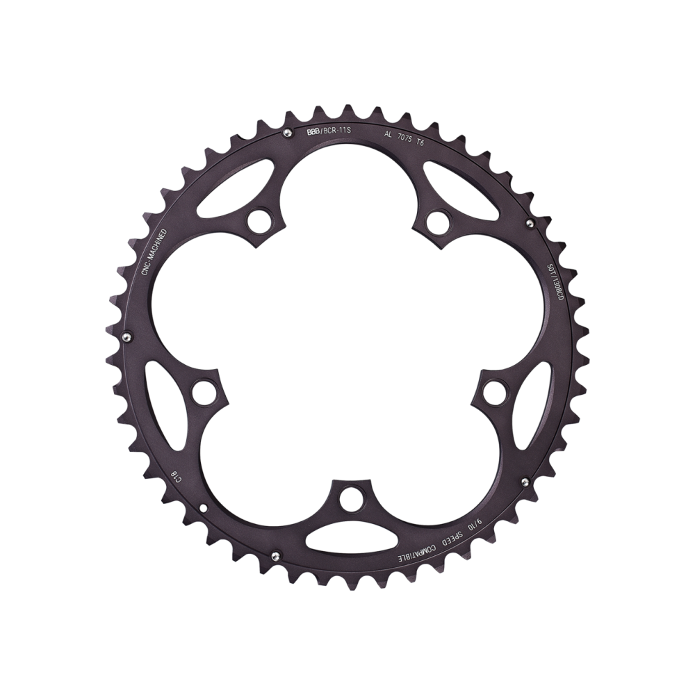 BBB BCR-11s RoadGear Chainring Black 50T/130BCD
