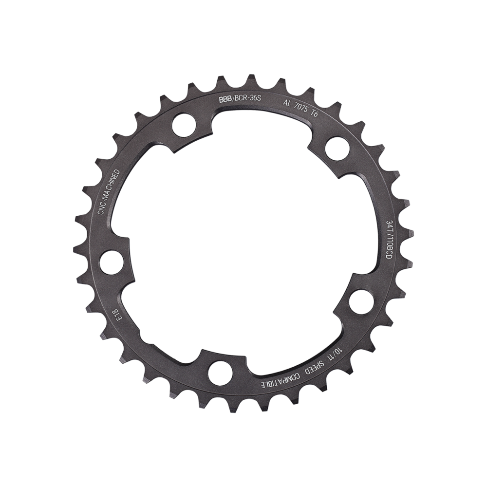 BBB BCR-36s CompactGear Chainring Black 34T/110BCD