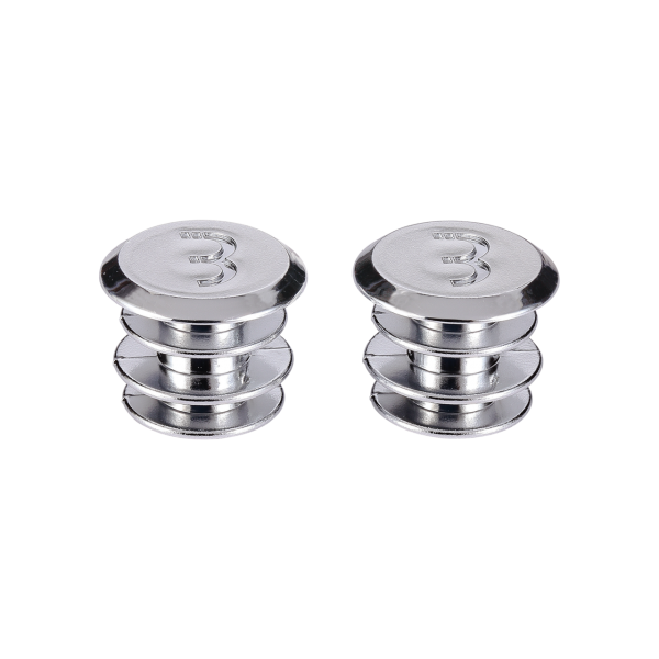 BBB BHT-90S EndCaps Bar End Plugs Chrome