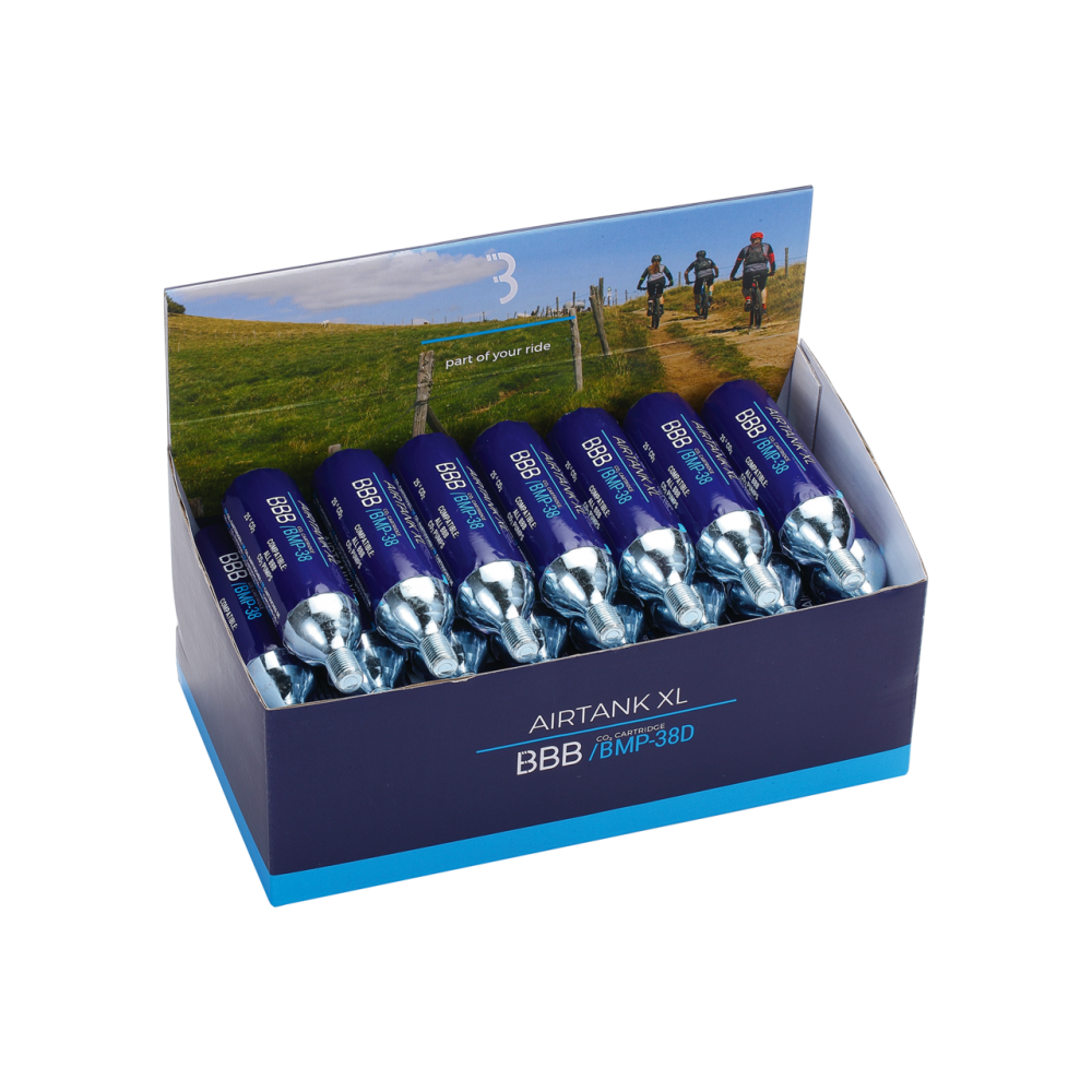 BBB BMP-38D AirTank XL CO2 Cartridge 30pcs - 25g