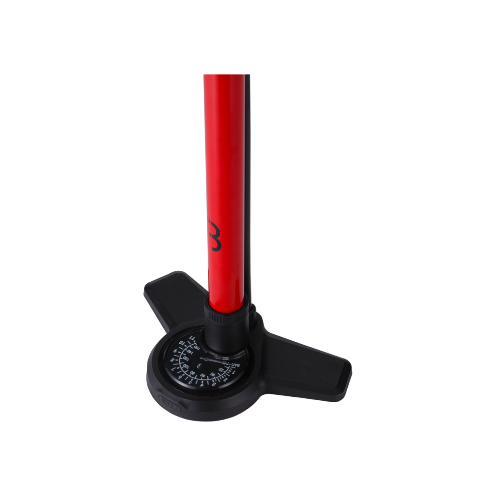 BBB BFP-28 AirBoost 2.0 Floorpump Red