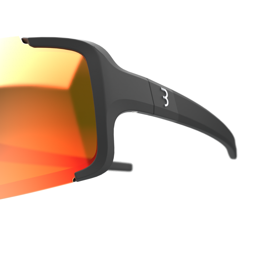 BBB BSG-6905 Chester Glasses Matt Black/Orange Red Mlc