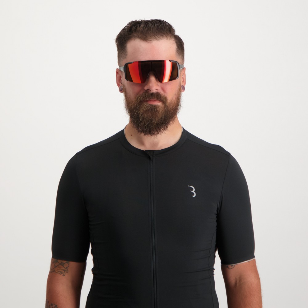 BBB BSG-6905 Chester Glasses Matt Black/Orange Red Mlc