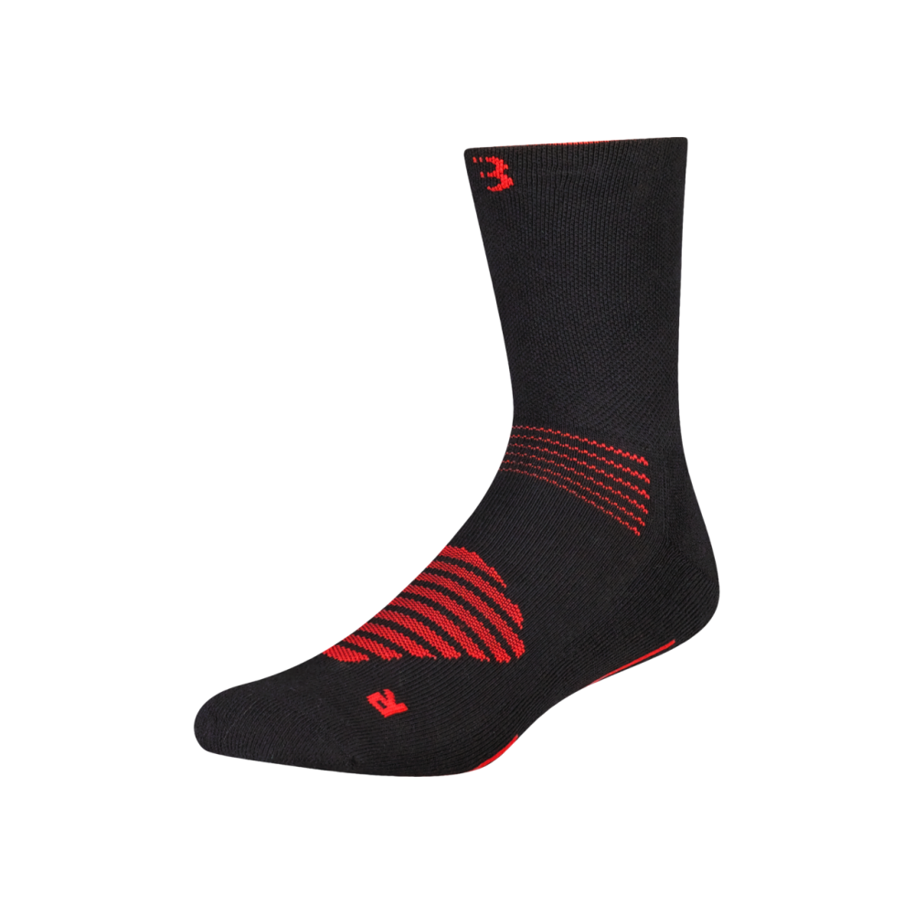 BBB BSO-16 FIRFeet Cycling Socks Black/Red 39-43